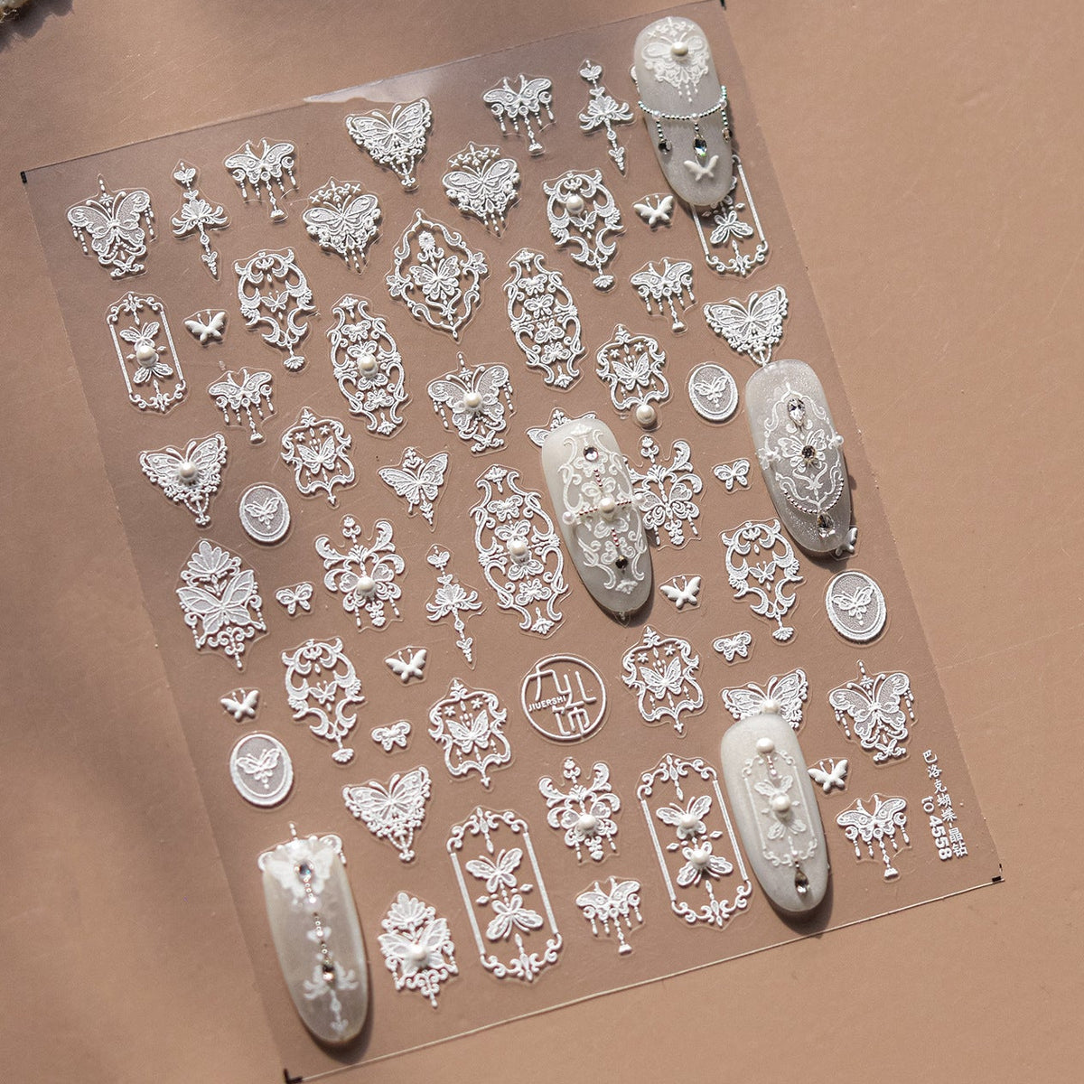 Stained Glass Window Nail Art Stickers Vintage Gothic Decals