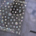 Aurora Light Snowflake Nail Art Stickers Adhesive Embossed Winter Snow Sticker Decals to4604
