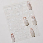 Balletcore Lace Bow & Butterfly Nail Stickers 4765