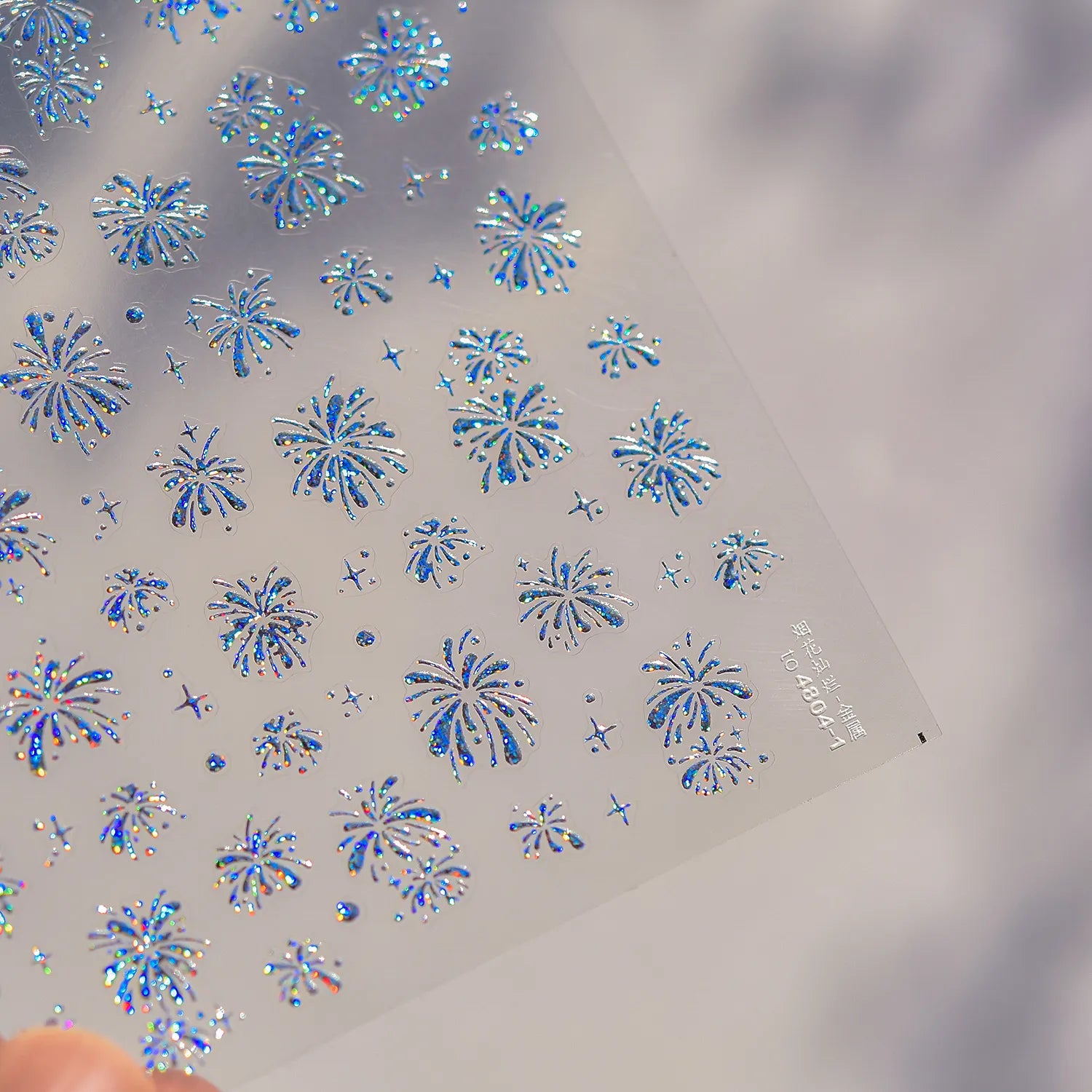Colorful Fireworks Nail Art Stickers New Year Adhesive Sticker Decals to4804-1