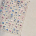 Ribbon Bow Nail Art Stickers Adhesive Embossed Pink Purple Bow Sticker Decals to4850 with pearl