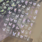 3D Holographic Butterfly & Bow Nail Stickers