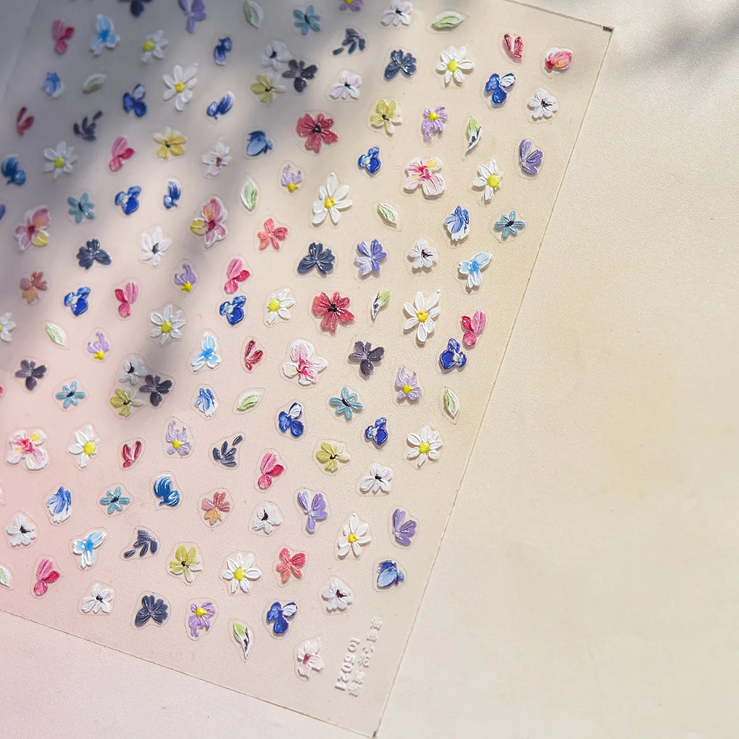 Mini Wild Flowers Nail Stickers Dried Flower Decals Ultra Thin to5021