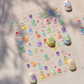 5D Kawaii Dessert Nail Stickers – Cute Drink & Pudding Nail Art Decals 