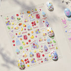 3D Ultra-Thin Beach Nail Stickers – Bikini, Sunglasses & Summer Nail Art Designs