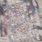 3D Kawaii Nail Stickers – Cute Birthday Cake, Donut & Sweet Treat Designs