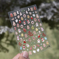 3D Christmas Nail Stickers | Winter Holiday Nail Art Decals for Festive Manicures