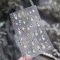 Winter Snowflake & Rhinestone Nail Art Stickers 
