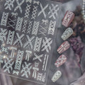 5D Coquette Bow Ribbon & Corset Nail Stickers 5396