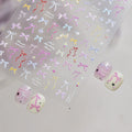 Coquette Ribbon Bow Nail Stickers 5515
