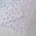 5D Opal Gourd & Flower Nail Stickers 5620