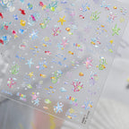 3D Ocean Nail Stickers Mermaid Sea Fish Coral Jelly Decals