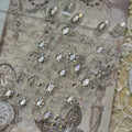 Vintage Celestial Opal Mirror Nail Stickers | Pearl Heart Locket Decals