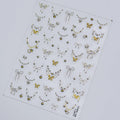 3D Metallic Jewelry Nail Stickers - Coquette Bows Pendant Chains Decals