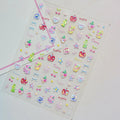 Y2K Apple & Cherry Nail Stickers – Cute Summer Fruits Nails