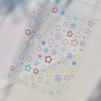 3D Pastel Star Nail Art Stickers