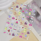 Kawaii Summer Drink & Fruit Nail Stickers 5906