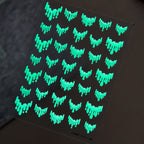 Glow in the Dark Slime Drip Nail Stickers - Luminous Neon French Tips