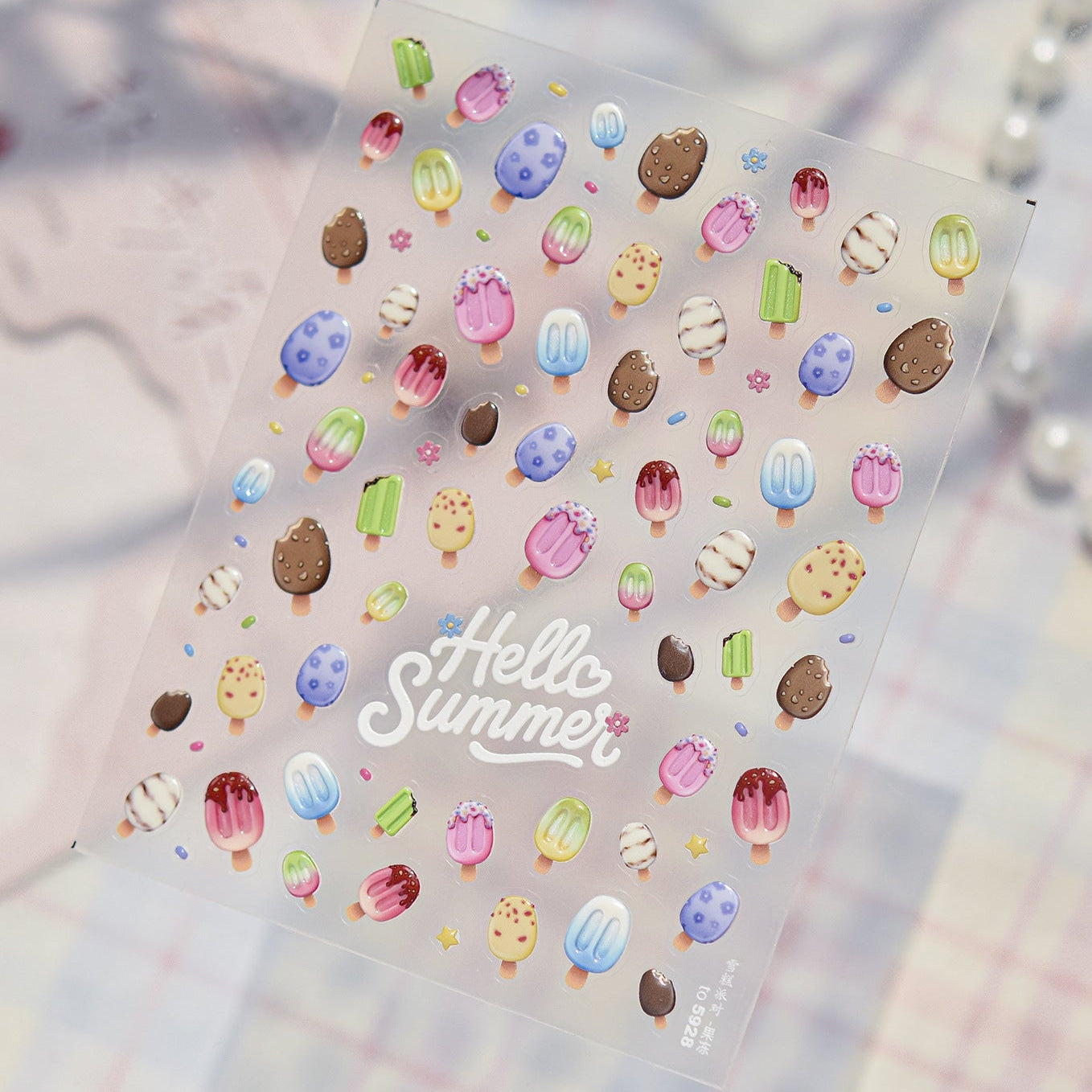 3D Ice Cream Popsicle Nail Stickers 5928