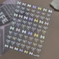 3D Pearl Ribbon Bow Nail Art Stickers 5944