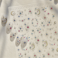 Celestial Gold & Silver Star Moon Nail Stickers 5982