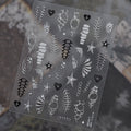 Y2K Edgy Silver Punk Nail Art Stickers - Gothic Metal Rivet Decals 