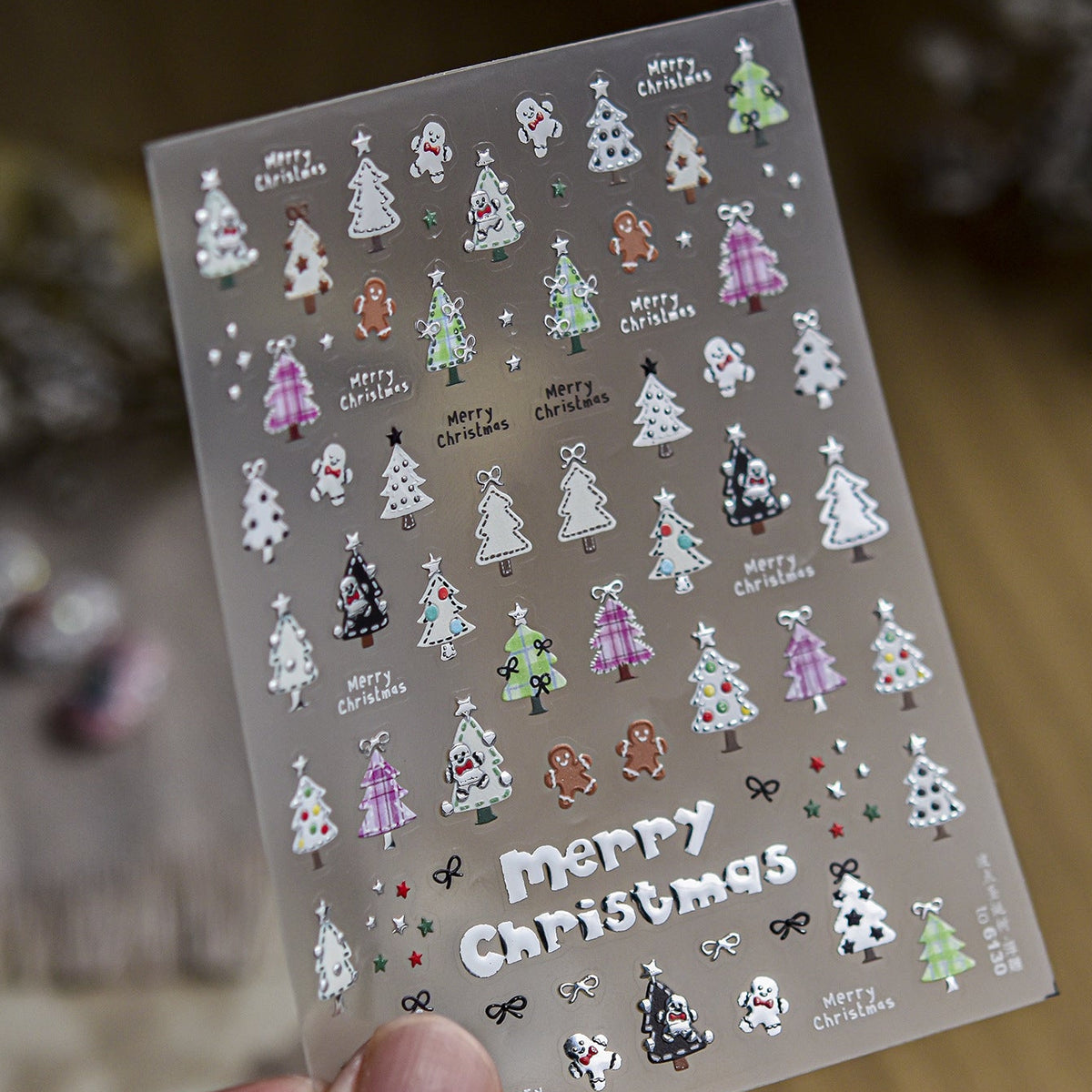 Christmas Tree Nail Art Stickers 