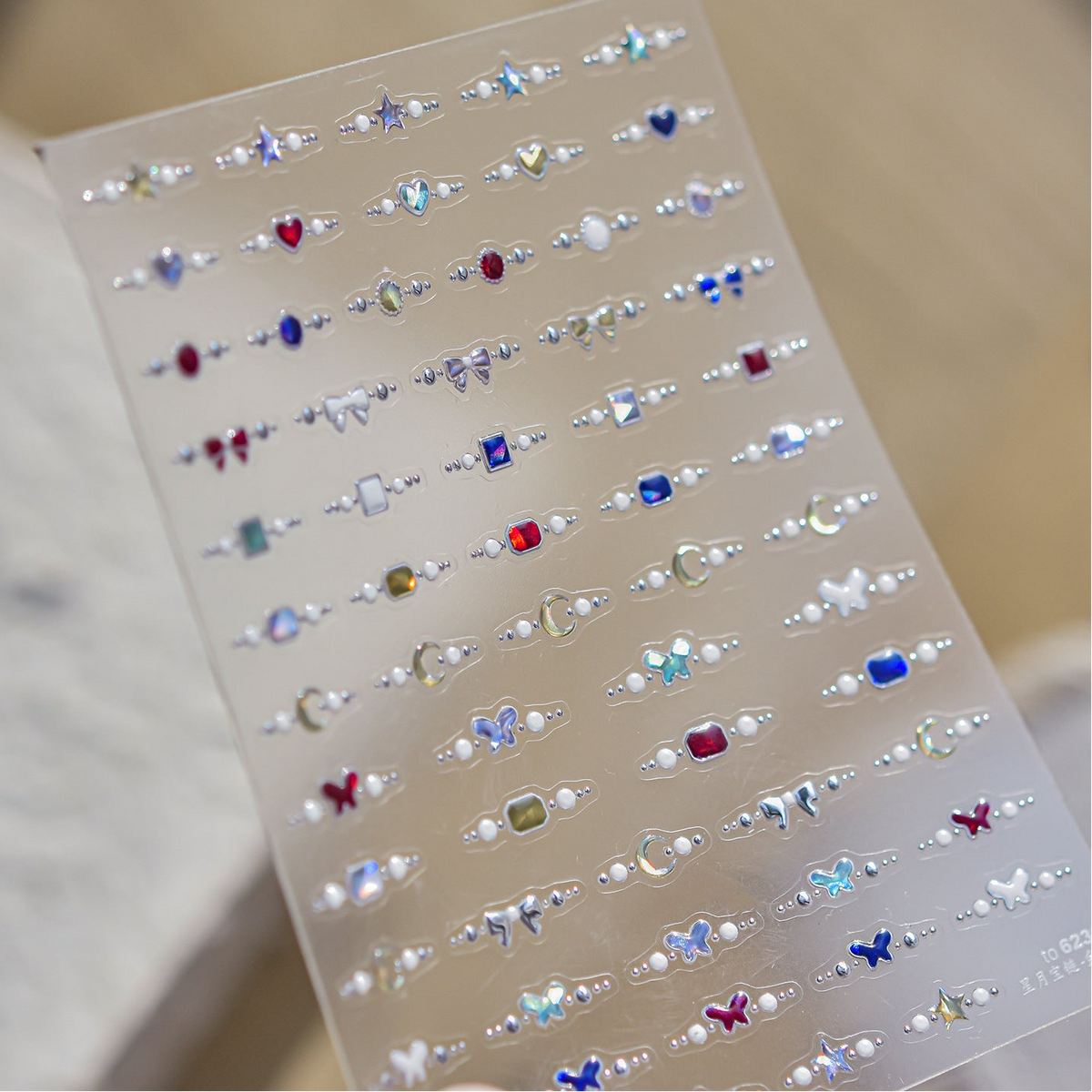 Baroque Gemstone Nail Art Stickers Vintage Gold Jewel Decals