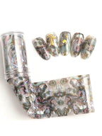 100Mx4cm Marble Shell Nail Art Transfer Foil Paper - Nail MAD