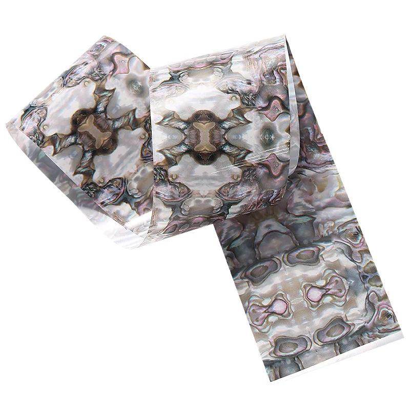 100Mx4cm Marble Shell Nail Art Transfer Foil Paper - Nail MAD