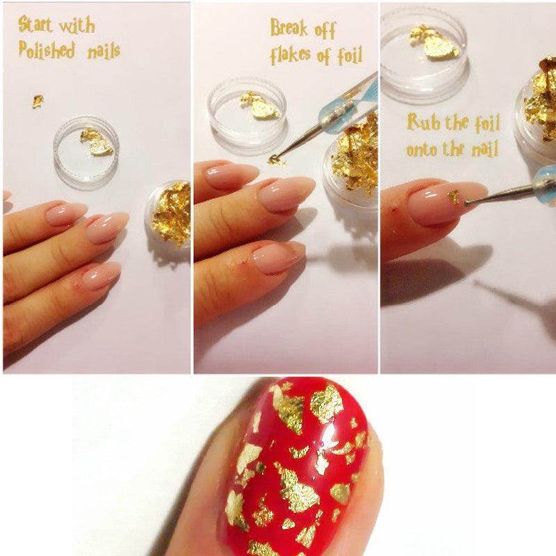 12 Boxes/set Multicolor Nail Foils Shiny Nail Sparkles - Nail MAD
