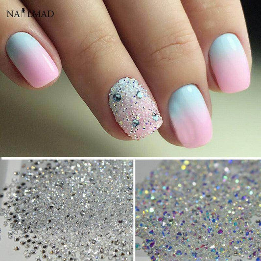 1400pcs/bag 1.2mm Zircon Nail Rhinestones - Nail MAD