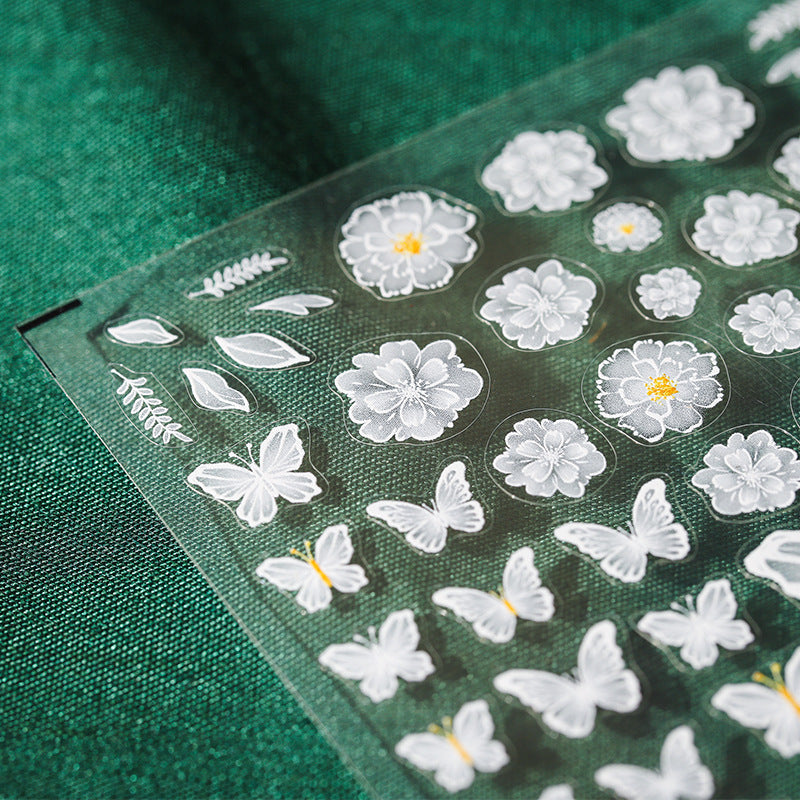Tensor Nail Art Sticker Butterfly Flower Sticker Decals TS134 - Nail MAD