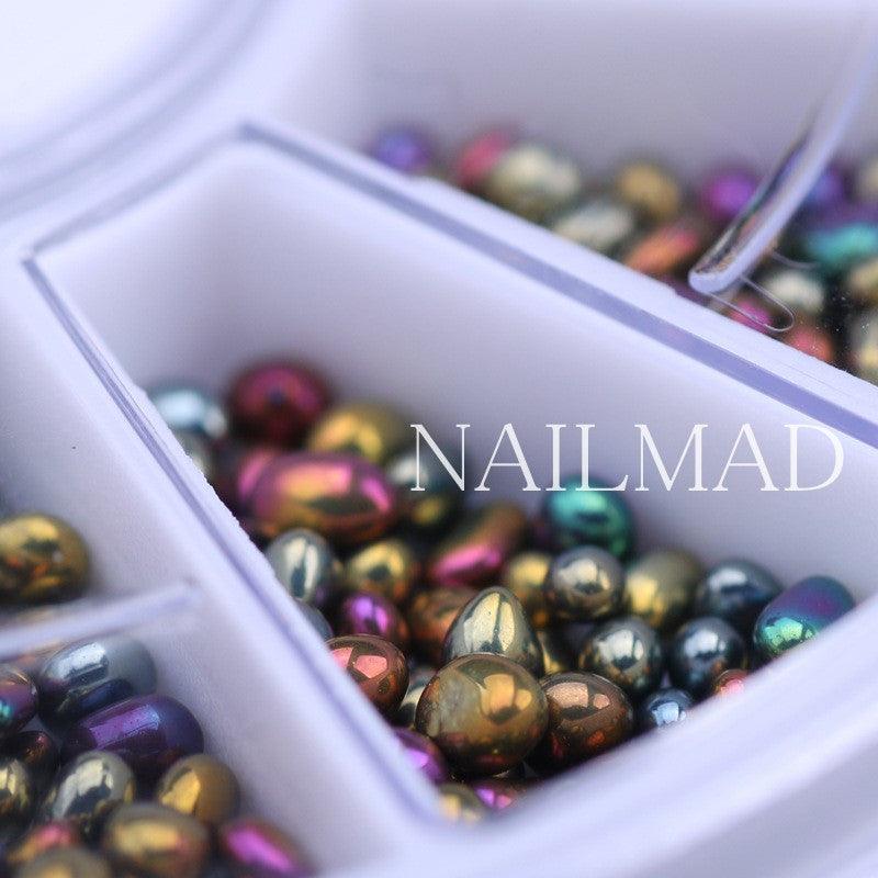 1box Chameleon Mini Stones Mix Irregular Beads - Nail MAD
