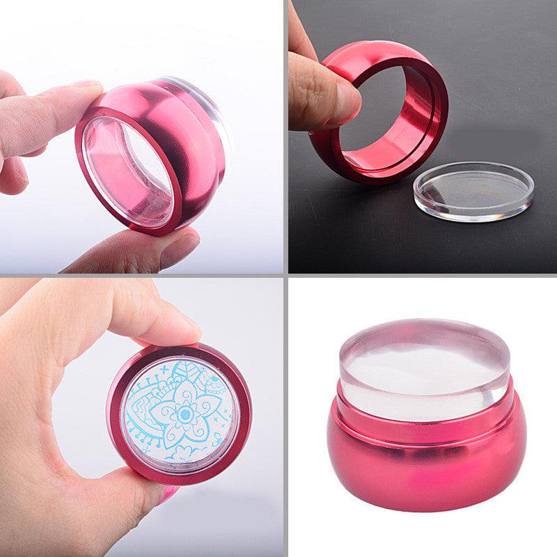 2pcs/set 3.6cm Clear Jelly Stamper - 3 colors - Nail MAD