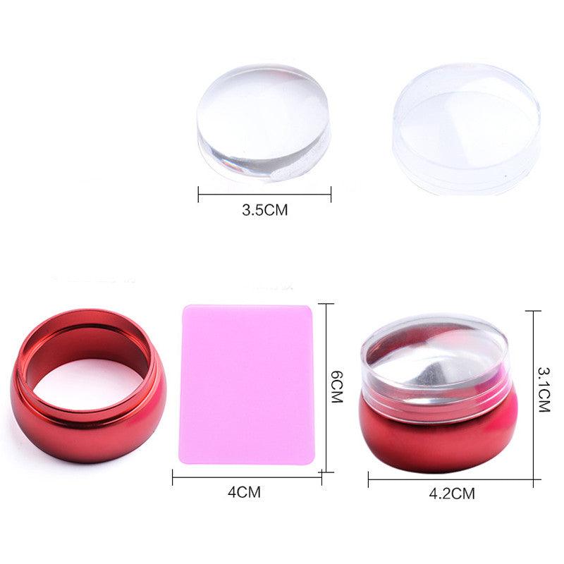 2pcs/set 3.6cm Clear Jelly Stamper - 3 colors