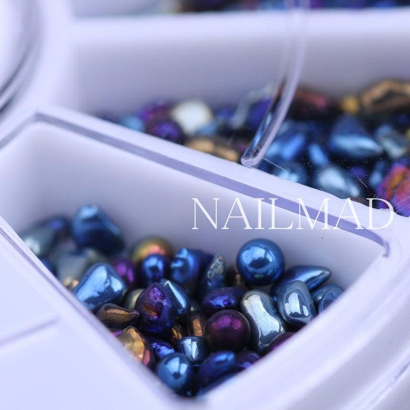 1box Chameleon Mini Stones Mix Irregular Beads - Nail MAD