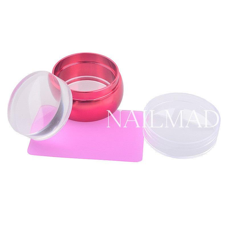 2pcs/set 3.6cm Clear Jelly Stamper - 3 colors - Nail MAD