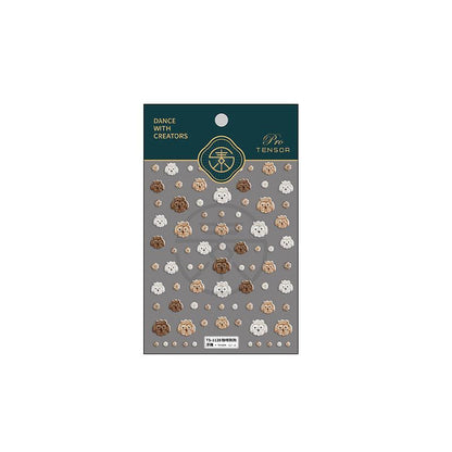 NailMAD Nail Art Stickers Adhesive  Embossed Knitting Sweater Sticker Decals TS1125 - Nail MAD