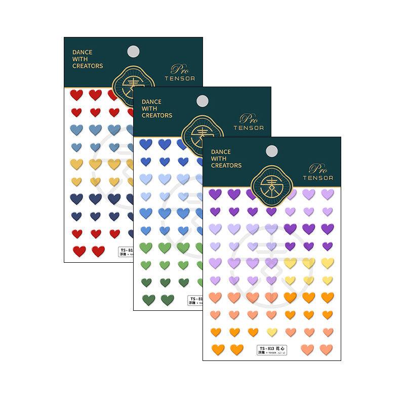 NailMAD Nail Art Stickers Adhesive  Embossed Lover Heart Sticker Decals TS811 - Nail MAD