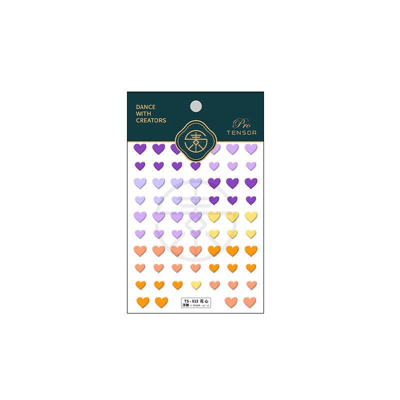 NailMAD Nail Art Stickers Adhesive  Embossed Lover Heart Sticker Decals TS811 - Nail MAD