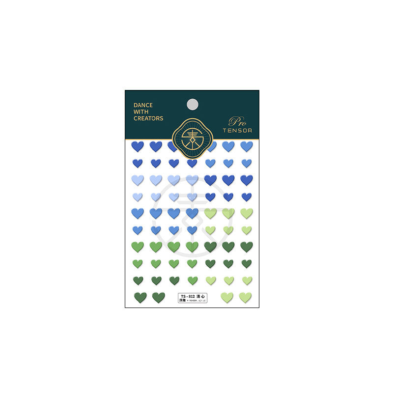 Tensor Nail Sticker Embossed Lover Heart Sticker Decals TS811 - Nail MAD